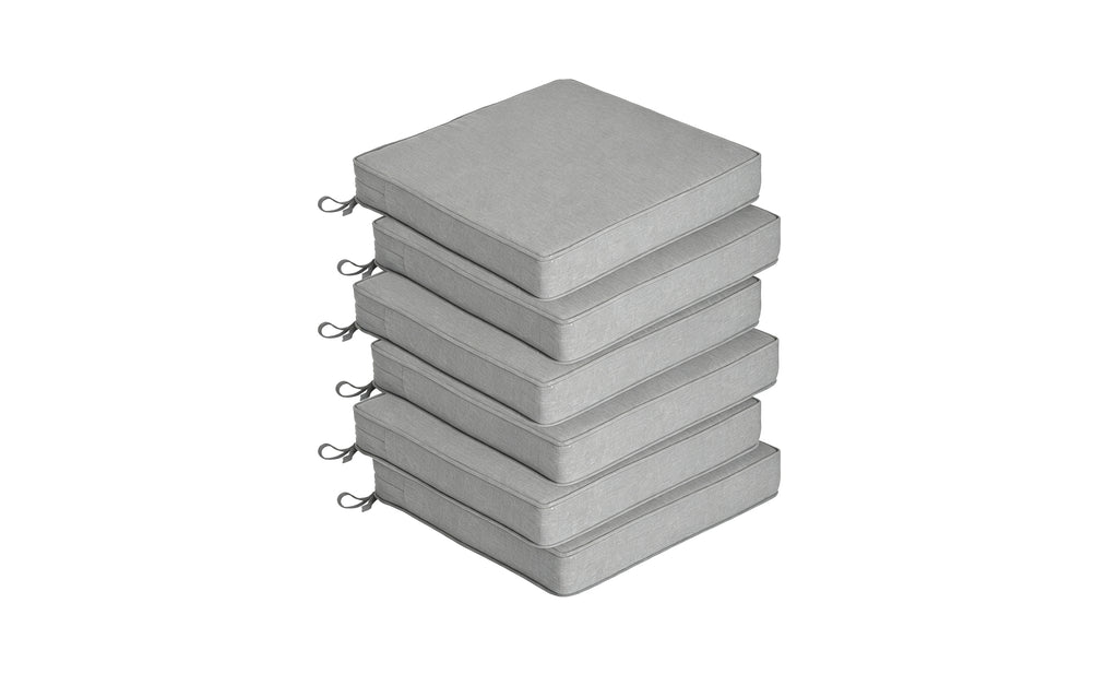 Outdoor Chair Cushion Set 6 Sets, 20" x 20" x 3.15"
