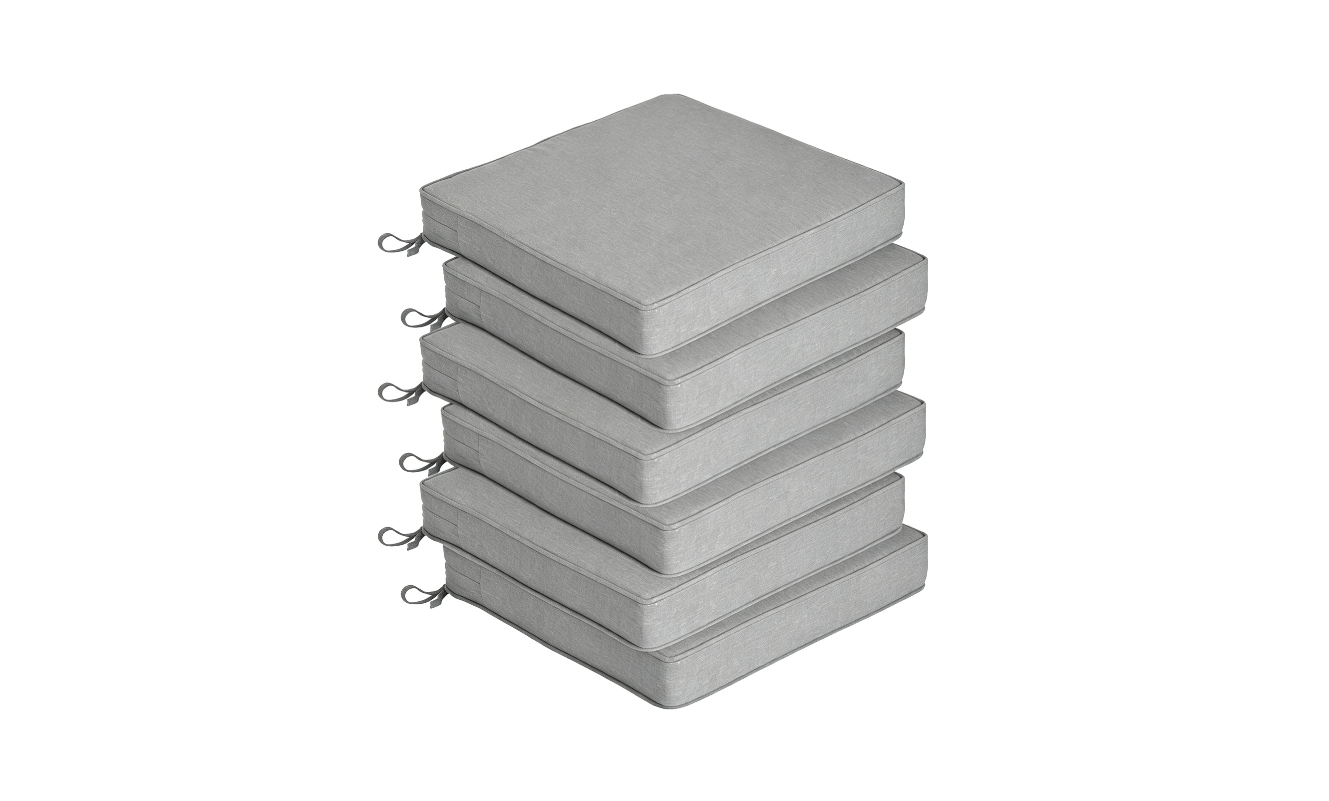 Outdoor Chair Cushion Set 6 Sets, 20" x 20" x 3.15"