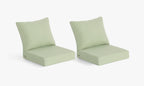 Premium Outdoor Deep Seat Cushion 2 Sets, 24" x 24" x 5.5"