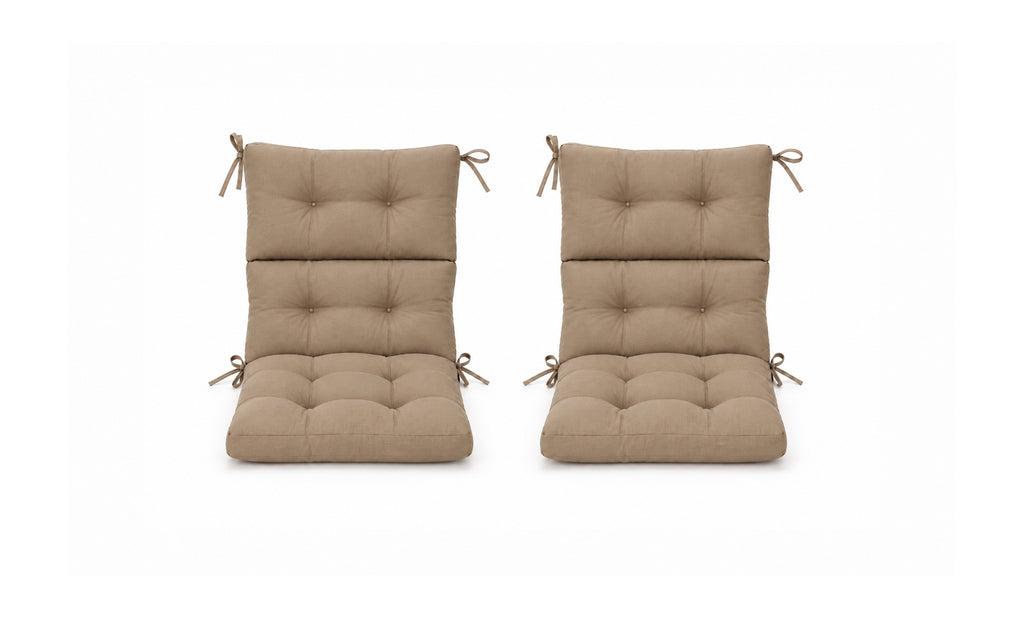 Patio Chair Cushion Set – 2 & 4 Sets, 21" x 20" x 3.5"
