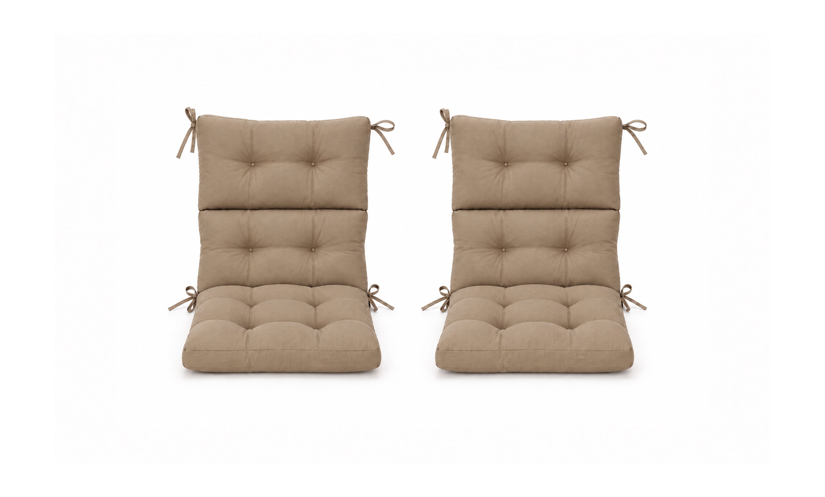 Patio Chair Cushion Set – 2 & 4 Sets, 21" x 20" x 3.5"