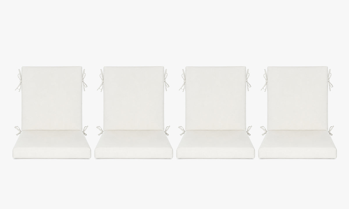 Outdoor Dining Chair Cushions Set of 2 & 4 Sets, 18" x 18" x 3.15"