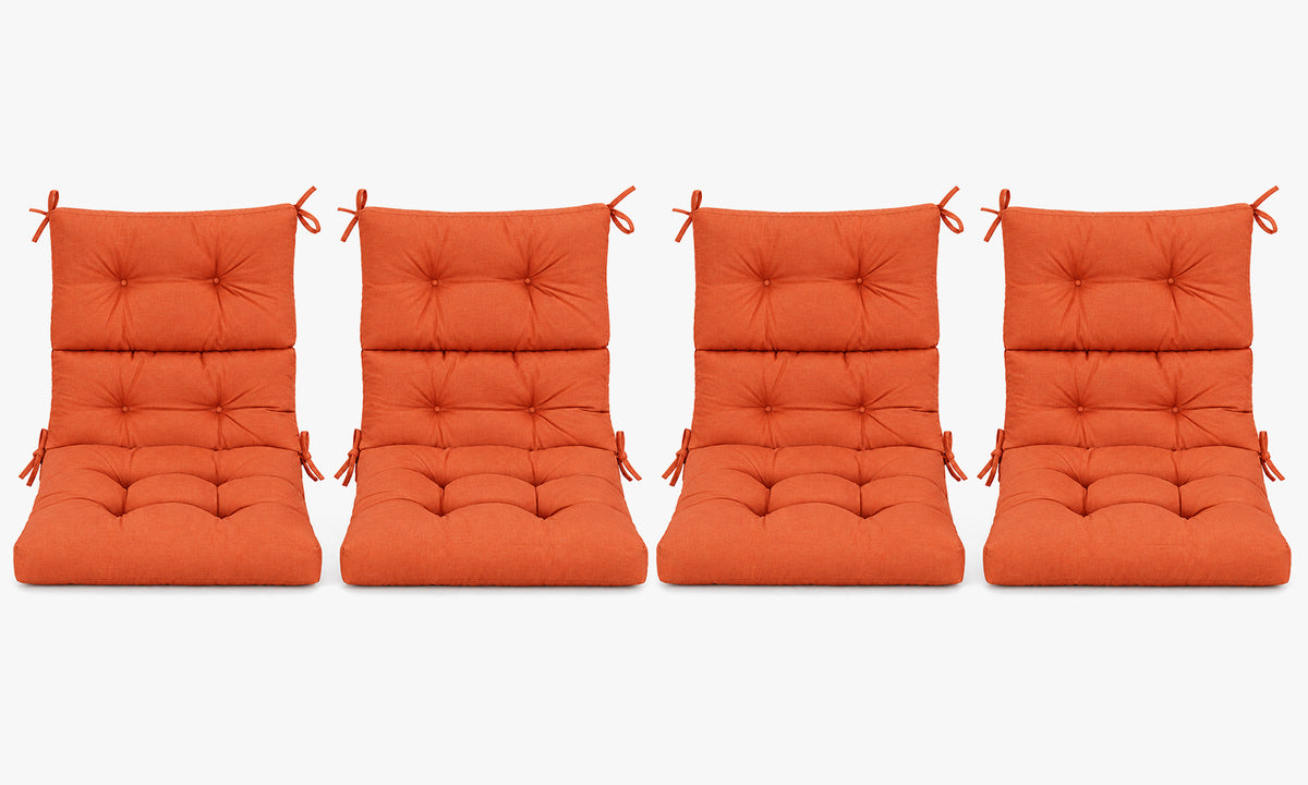 Patio Chair Cushion Set – 2 & 4 Sets, 21" x 20" x 3.5"