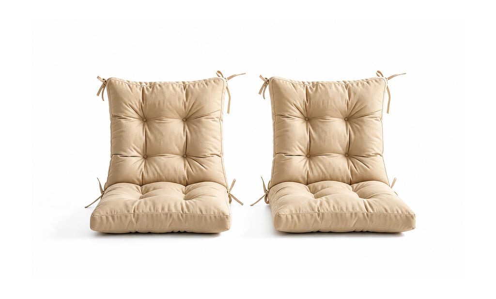 Patio Chair Cushion Set – 2 & 4 Sets, 18" x 18" x 3.5"