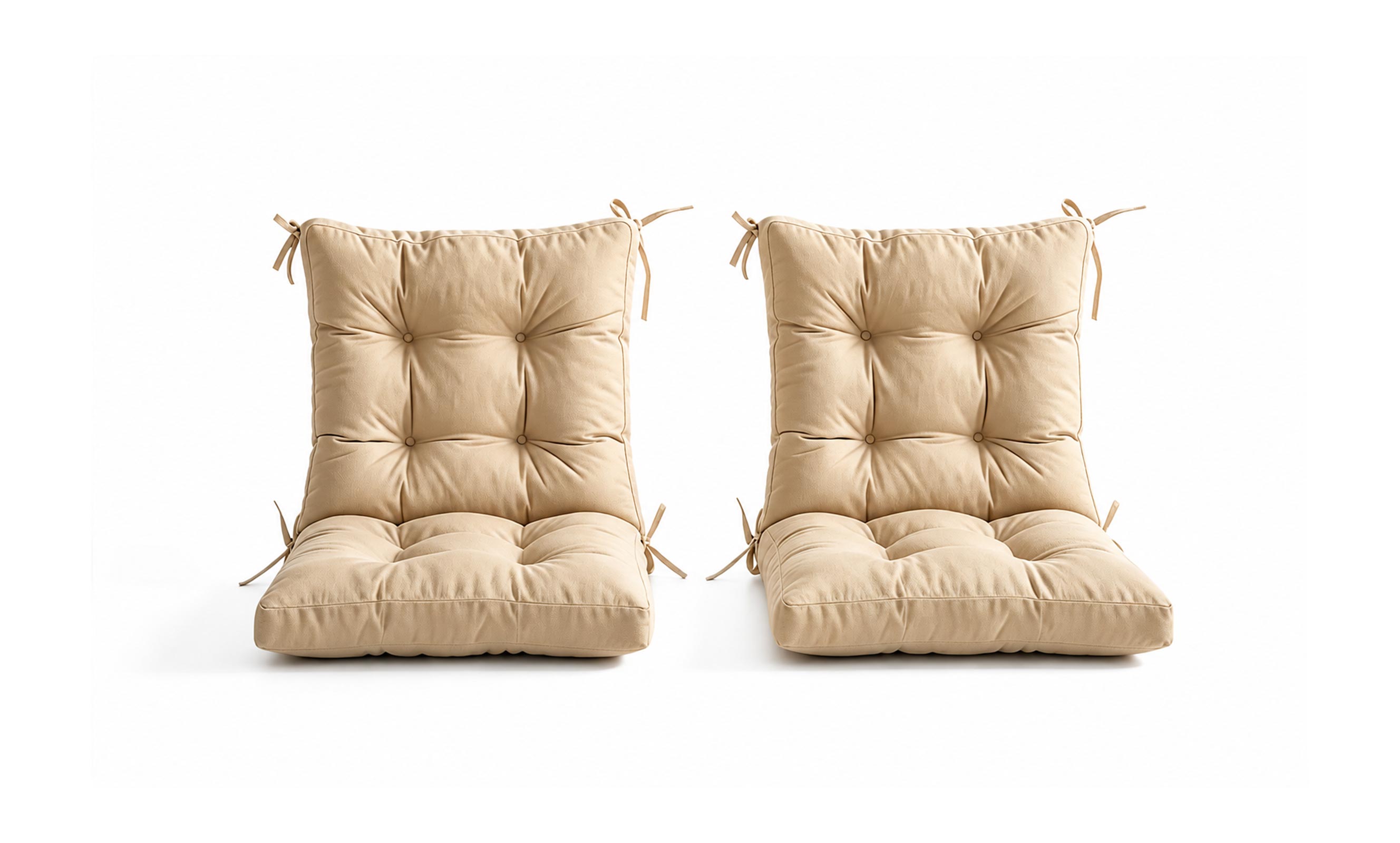 Patio Chair Cushion Set – 2 & 4 Sets, 18" x 18" x 3.5"