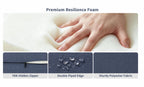 Premium Outdoor Deep Seat Cushion 2 Sets, 24" x 24" x 5.5", Sky Blue