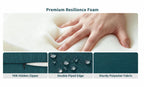 Premium Outdoor Deep Seat Cushion 2 Sets, 24" x 28" x 4.5", Teal