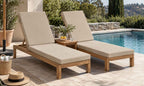 Outdoor Chaise Lounge Cushion, 72" x 21" x 3.1", Brown