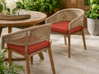 Outdoor Chair Cushion Set 2 Sets, 20" x 20" x 3.1"