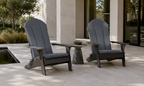 Adirondack Chair Cushion 20x50 in 2-Pack Graphite