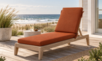 Outdoor Chaise Lounge Cushion, 72" x 21" x 3.1", Terracotta