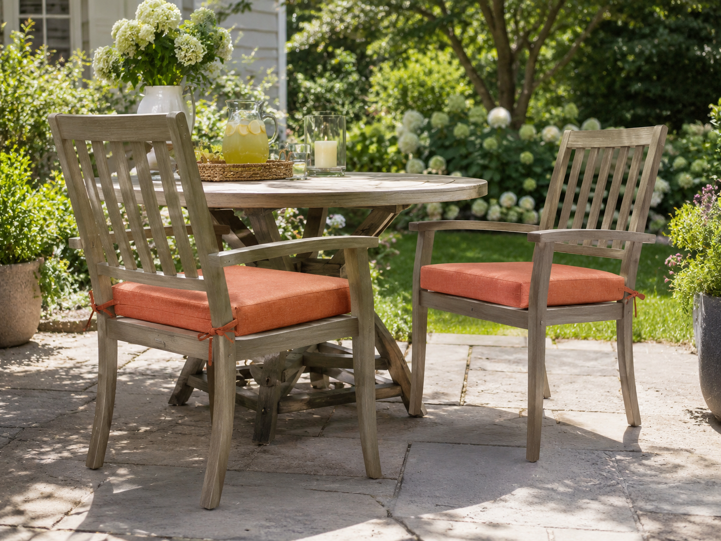 Outdoor Chair Cushion Set 2 Sets, 20" x 20" x 3.1"