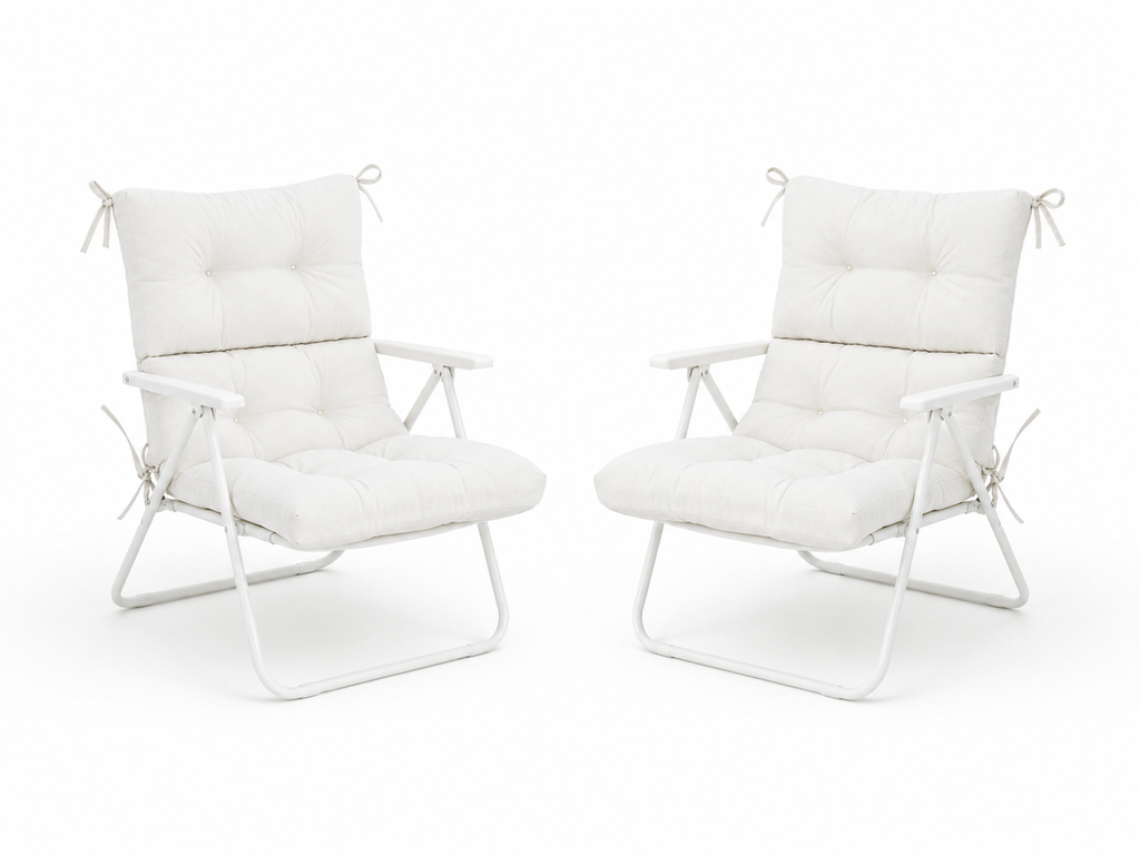 Patio Chair Cushion Set – 2 & 4 Sets, 21" x 20" x 3.5"