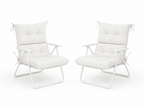 Patio Chair Cushion Set – 2 & 4 Sets, 21" x 20" x 3.5"