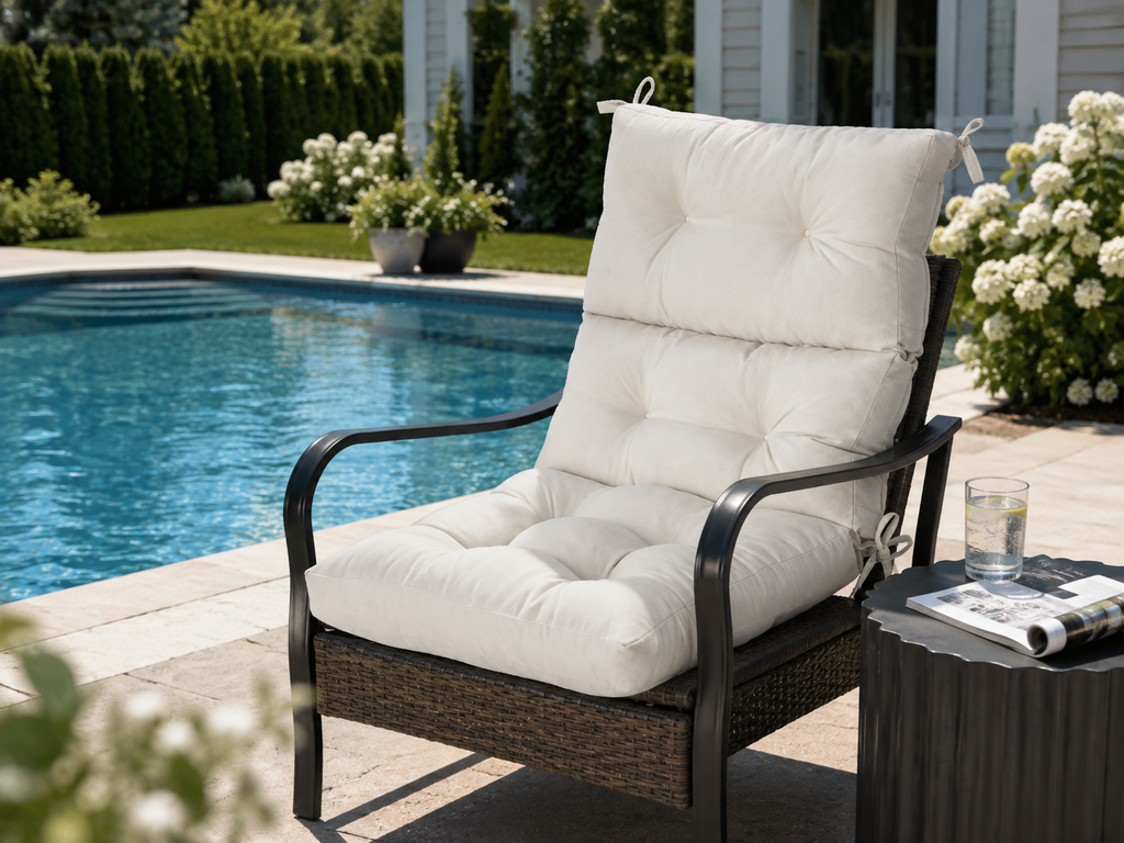 Patio Chair Cushion Set – 2 & 4 Sets, 21" x 20" x 3.5"