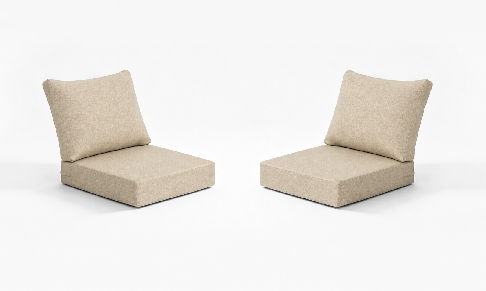 Premium Outdoor Deep Seat Cushion 2 Sets, 24" x 24" x 5.5"
