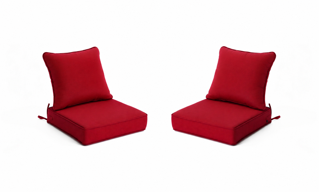 Outdoor Deep Seat Cushion 2 Sets, 24" x 28" x 5.5"