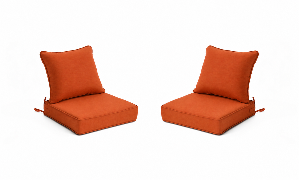 Outdoor Deep Seat Cushion 2 Sets, 24" x 24" x 5.5"