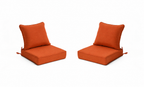 Outdoor Deep Seat Cushion 2 Sets, 24" x 24" x 5.5"