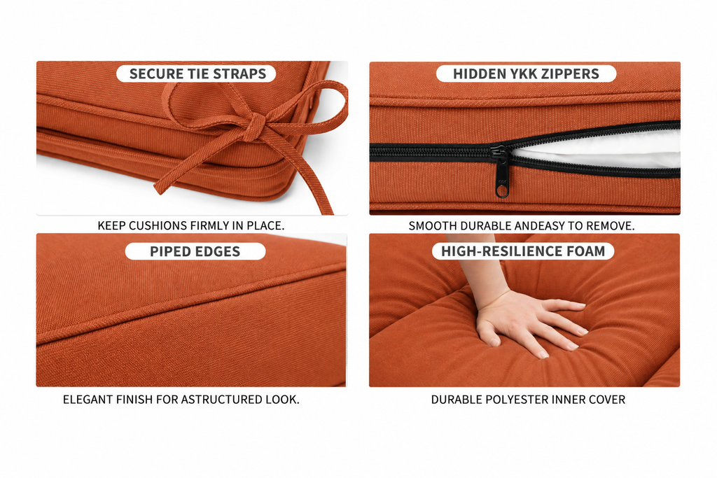 Outdoor Deep Seat Cushion 1 Set, 24" x 24" x 5.5"