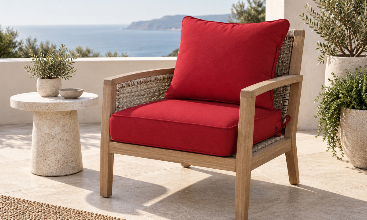 Outdoor Deep Seat Cushion 2 Sets, 19" x 19" x 4"