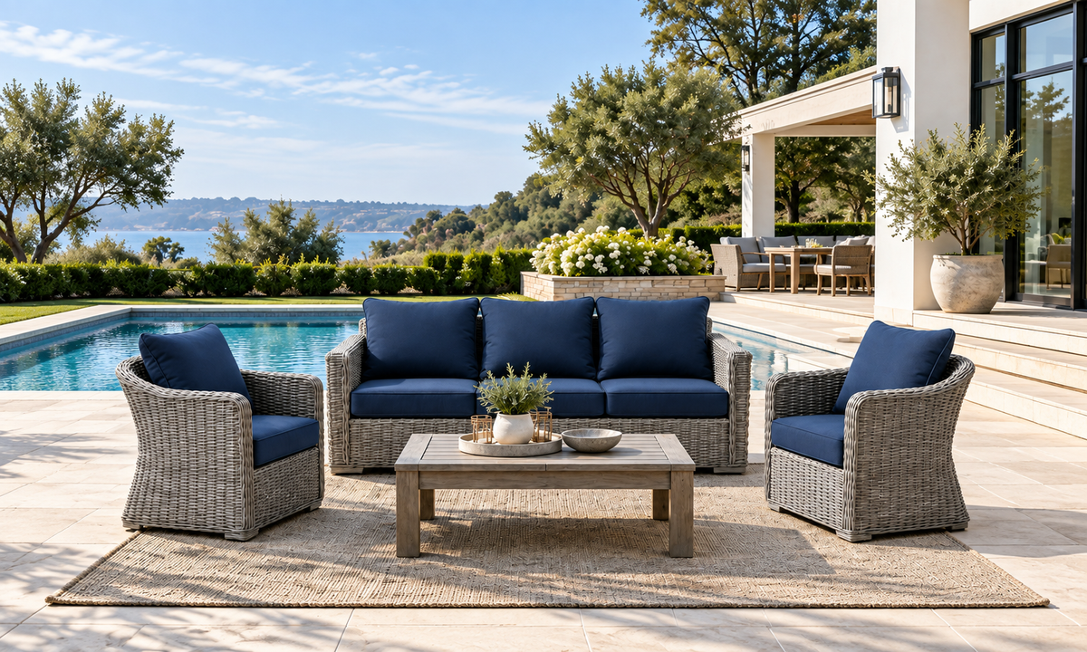 Outdoor Deep Seat Cushion 1 & 2 Sets, 24" x 24" x 5.5"