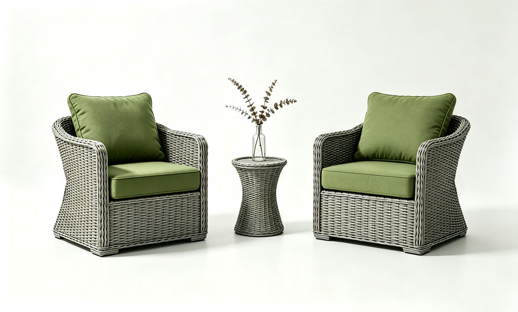 Outdoor Deep Seat Cushion 2 Sets, 22" x 22" x 4.5"