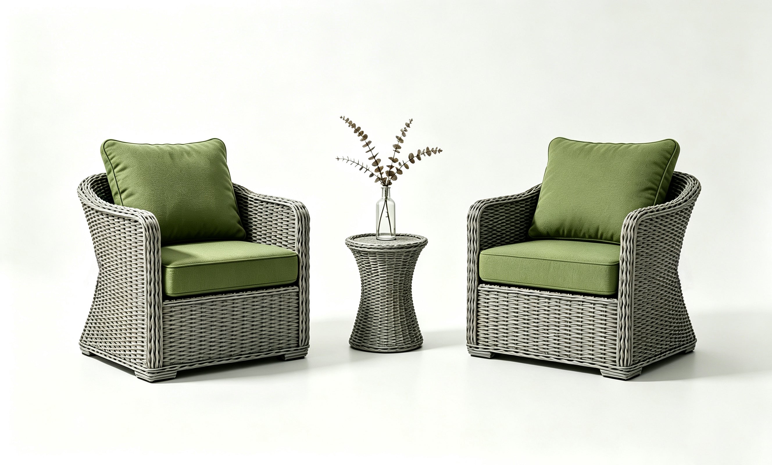 Outdoor Deep Seat Cushion 2 Sets, 22" x 22" x 4.5"