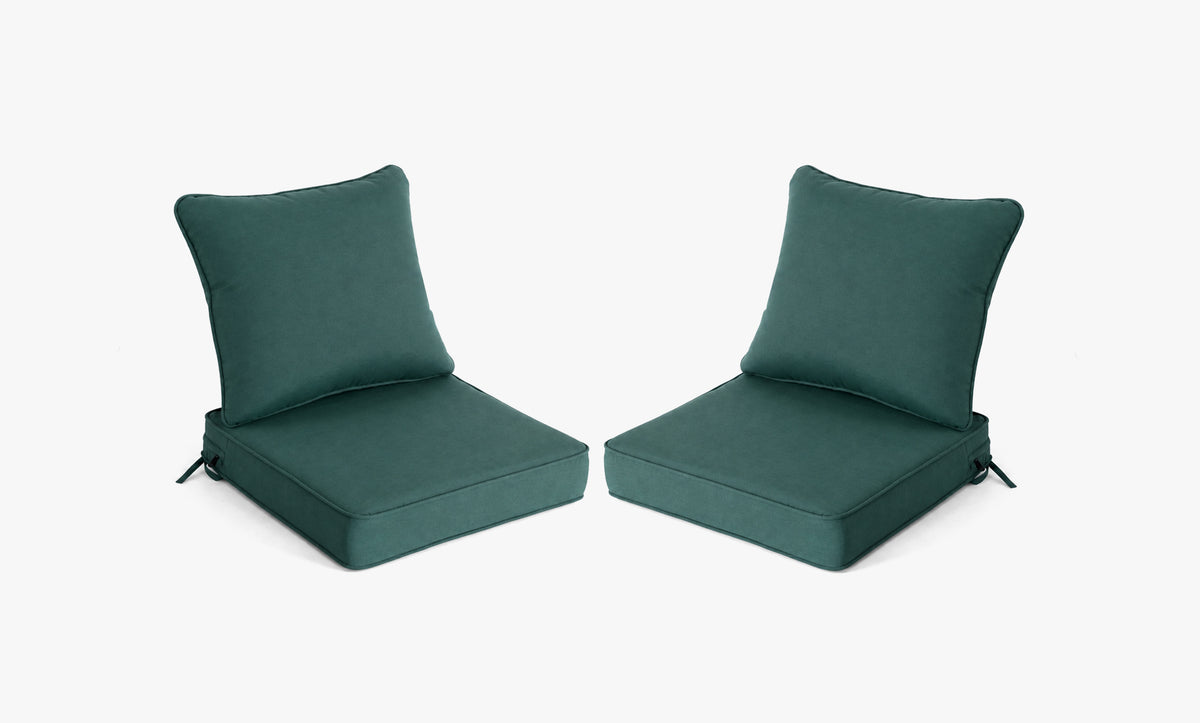Outdoor Deep Seat Cushion 2 Sets, 22" x 22" x 4.5"