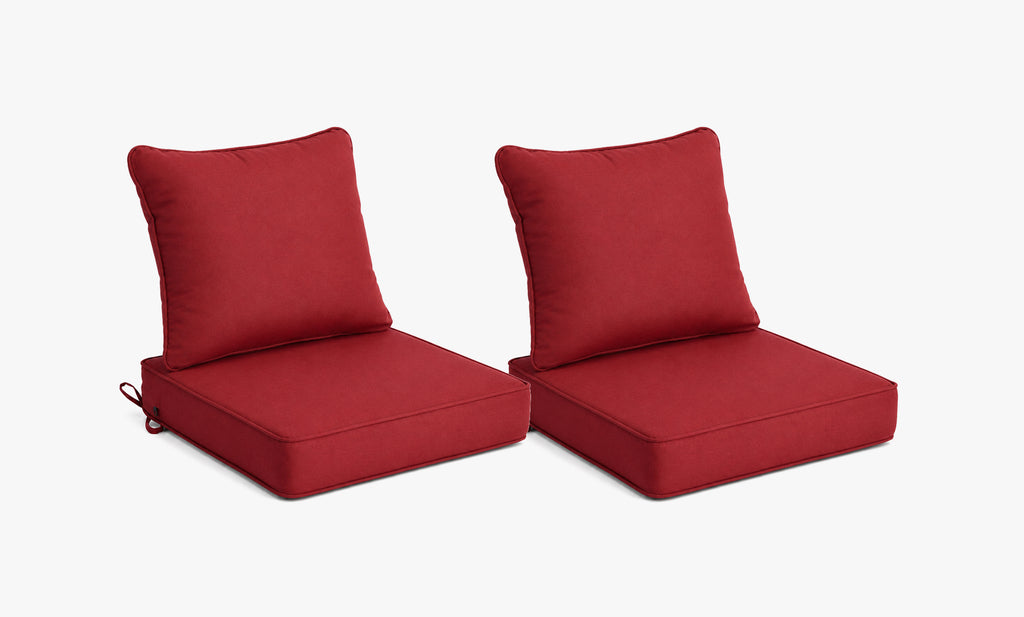 Outdoor Deep Seat Cushion 2 Sets, 22" x 22" x 4.5"