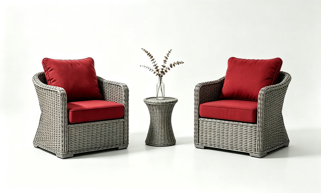Outdoor Deep Seat Cushion 2 Sets, 24" x 28" x 5.5"