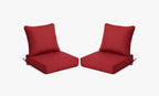 Outdoor Deep Seat Cushion 2 Sets, 19" x 19" x 4"