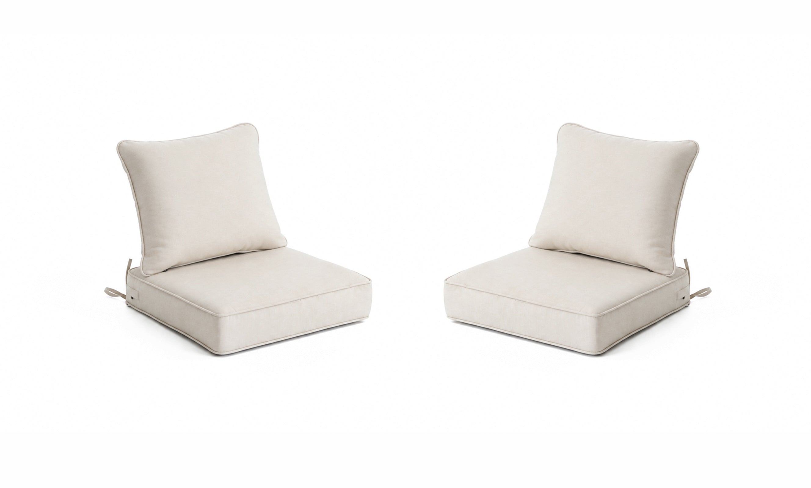 Outdoor Deep Seat Cushion 1 & 2 Sets, 19" x 19" x 4"