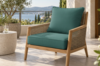 Outdoor Deep Seat Cushion 2 Sets, 22" x 22" x 4.5"