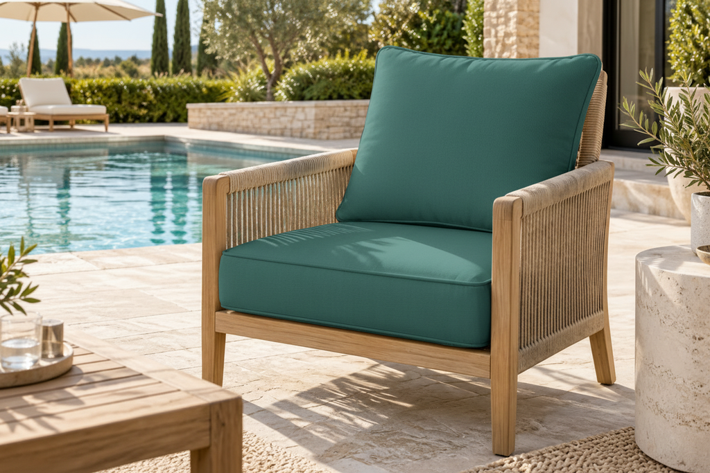 Outdoor Deep Seat Cushion 2 Sets, 22" x 22" x 4.5"