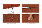 Outdoor Chaise Lounge Cushion, 72" x 21" x 3.1", Terracotta